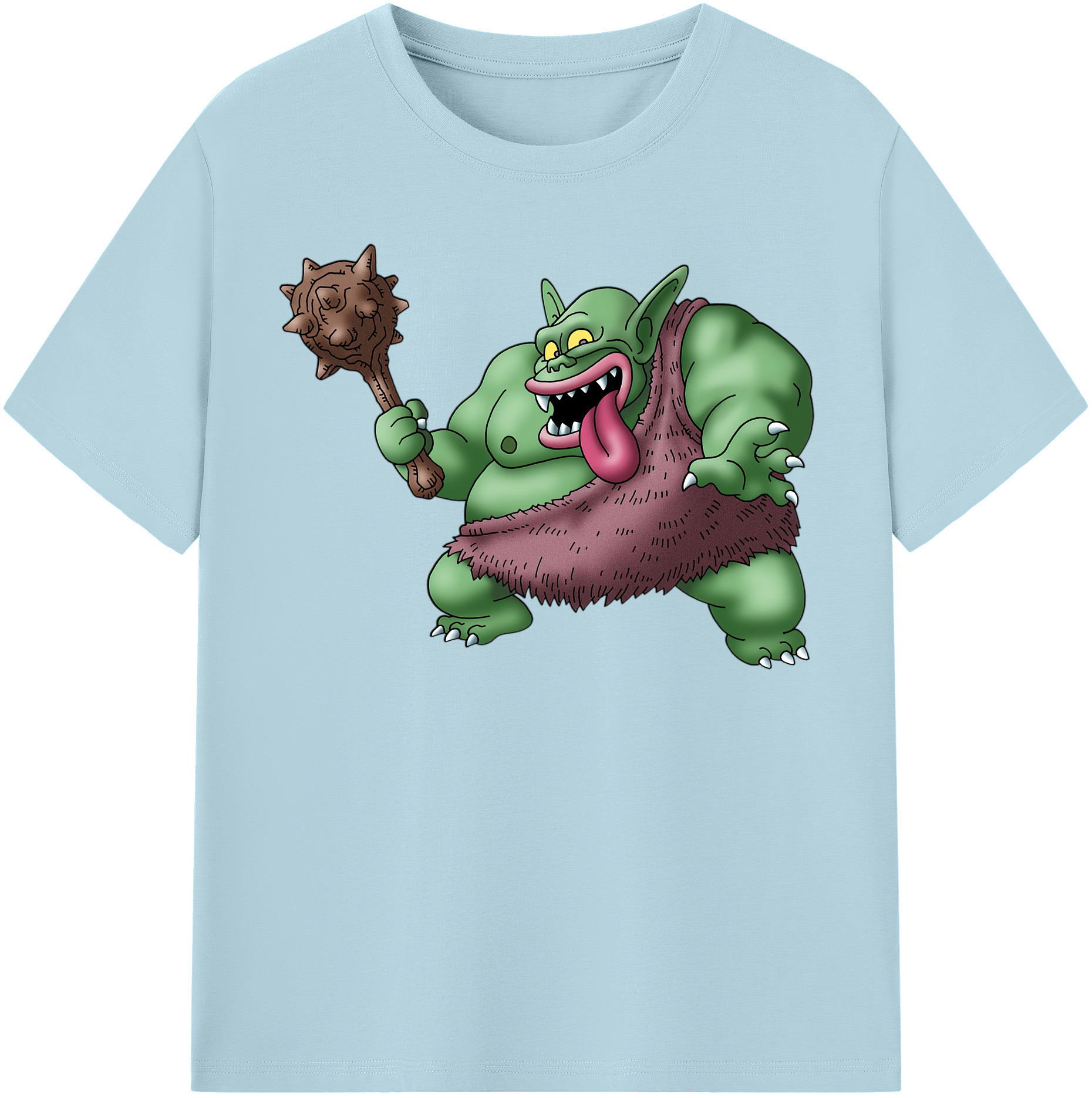 （画像用） ドラゴンクエスト Doragon Kuesuto Dragon Quest 綿100％半袖Tシャツ（フロントプリント）